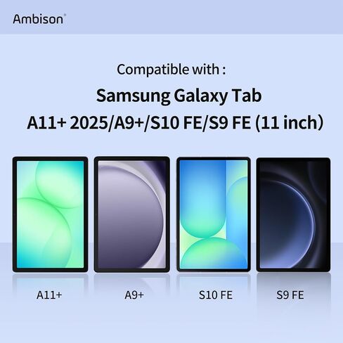 Ambison Matte Screen Protector for Samsung Galaxy Tab A11+/A9+ 11'', 2 Pack | Anti Glare, Anti Fingerprint, 9H Tempered Glass, Scratch Resistance Military-Grade, Bubble Free, Smooth as Silk in Saudi Arabia