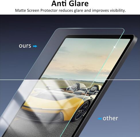 Ambison Matte Screen Protector for Samsung Galaxy Tab A11+/A9+ 11'', 2 Pack | Anti Glare, Anti Fingerprint, 9H Tempered Glass, Scratch Resistance Military-Grade, Bubble Free, Smooth as Silk in Saudi Arabia