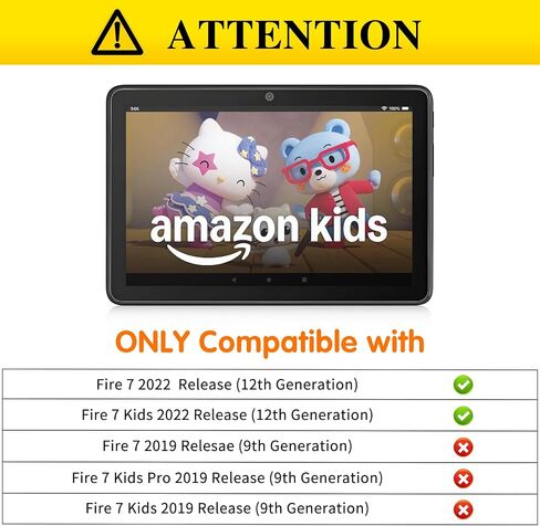 2-Pack Screen Protector for 7 Kids Tablet 7 inch (2022 release) | 9H Tempered Glass Film, Bubble-Free Installation, HD Clear, Anti Scratch in Saudi Arabia
