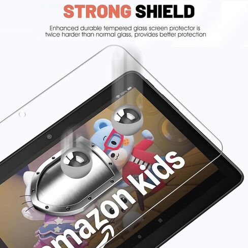 2-Pack Screen Protector for 7 Kids Tablet 7 inch (2022 release) | 9H Tempered Glass Film, Bubble-Free Installation, HD Clear, Anti Scratch in Saudi Arabia