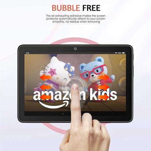 2-Pack Screen Protector for 7 Kids Tablet 7 inch (2022 release) | 9H Tempered Glass Film, Bubble-Free Installation, HD Clear, Anti Scratch in Saudi Arabia