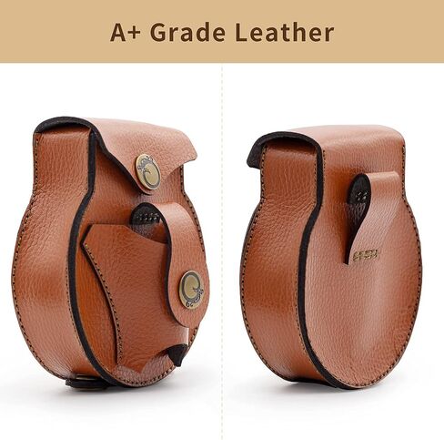 Goldboy Slingshot Ammo Pouch Storage Bag, Leather Ammo Holder with Strong Magnet, Ammunition Belt Pouch for 3/8" 1/2" 1/4" 6/19" 6mm 8mm Steel Balls in Saudi Arabia