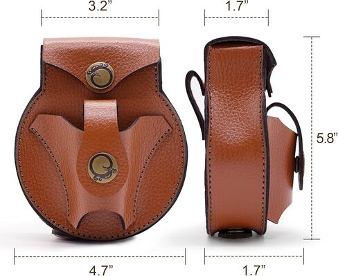 Goldboy Slingshot Ammo Pouch Storage Bag, Leather Ammo Holder with Strong Magnet, Ammunition Belt Pouch for 3/8" 1/2" 1/4" 6/19" 6mm 8mm Steel Balls in Saudi Arabia