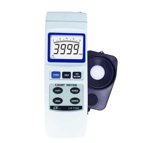 Digital Lux Meter (Range: 0 to 4,00,000 Lux) for Auditoriums | Illumination Meter | Industrial Light Meter | Alongwith Factory Calibration Certificate Model: LX-1108 by Instrukart in Saudi Arabia
