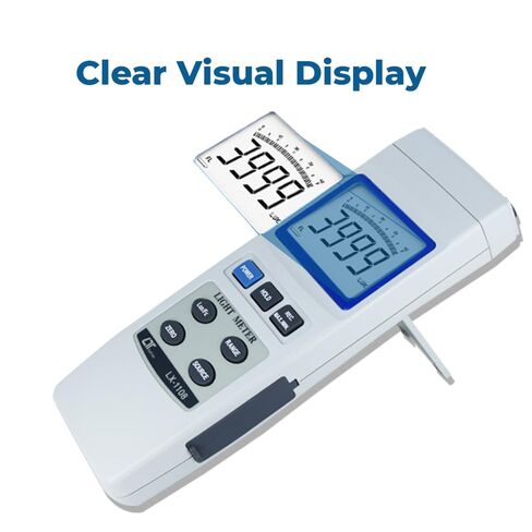 Digital Lux Meter (Range: 0 to 4,00,000 Lux) for Auditoriums | Illumination Meter | Industrial Light Meter | Alongwith Factory Calibration Certificate Model: LX-1108 by Instrukart in Saudi Arabia