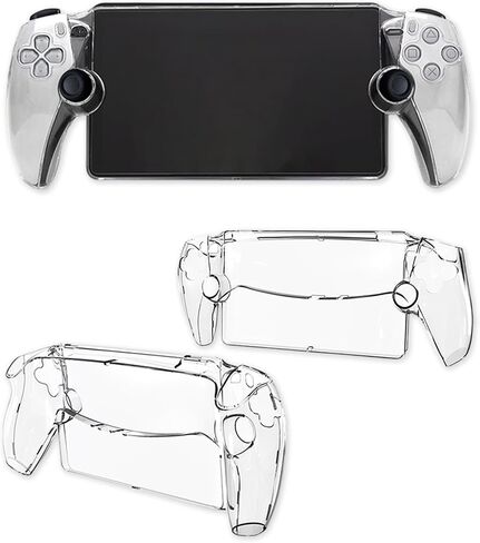 Transparent PC Case for PlayStation Portal, Clear | Shockproof Cover, Anti-Slip, Anti-Scratch, Ergonomic Grip, Heat Dissipation in Saudi Arabia