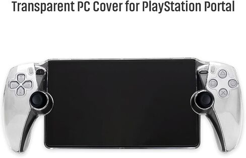 Transparent PC Case for PlayStation Portal, Clear | Shockproof Cover, Anti-Slip, Anti-Scratch, Ergonomic Grip, Heat Dissipation in Saudi Arabia