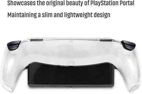 Transparent PC Case for PlayStation Portal, Clear | Shockproof Cover, Anti-Slip, Anti-Scratch, Ergonomic Grip, Heat Dissipation in Saudi Arabia