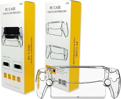 Transparent PC Case for PlayStation Portal, Clear | Shockproof Cover, Anti-Slip, Anti-Scratch, Ergonomic Grip, Heat Dissipation in Saudi Arabia