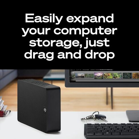 Seagate Expansion 24TB External Hard Drive HDD - USB 3.0, with Rescue Data Recovery Services (STKP24000400) in Saudi Arabia