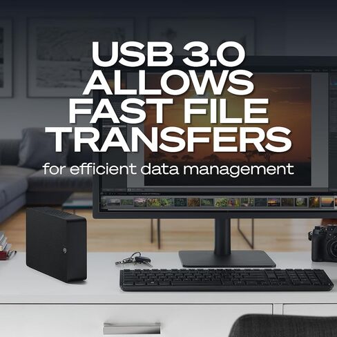 Seagate Expansion 24TB External Hard Drive HDD - USB 3.0, with Rescue Data Recovery Services (STKP24000400) in Saudi Arabia