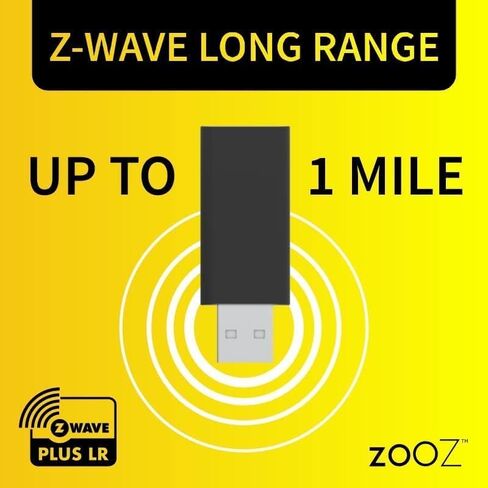 Zooz 800 Series Z-Wave Long Range S2 USB Stick ZST39 LR, Great for DIY Smart Home (Use with Home Assistant or HomeSeer Software) in Saudi Arabia