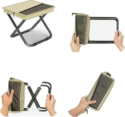 2-in-1 Collapsible Camping Stool & Sling Bag for Hiking, Fishing, Outdoor in Saudi Arabia