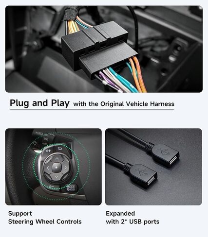 Car Stereo Radio for Toyota Camry 2012-2014, Wireless CarPlay Android Auto | 10.2-inch IPS HD touchscreen, 64G storage, 5G WiFi GPS, Bluetooth FM AM SWC, plug-and-play, 1080P backup camera in Saudi Arabia