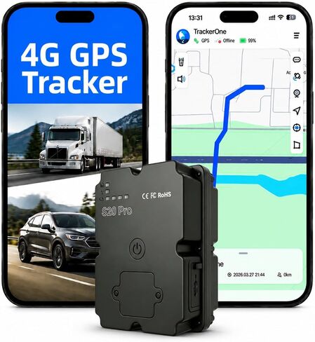 GPS Tracker for Vehicles - 4G LTE Hidden Anti-Theft Car Tracker | Subscription Required Cancel Anytime, Magnetic, Geofencing, IP67 Waterproof, Real-Time & 180 Days Route History, Smart Alerts in Saudi Arabia