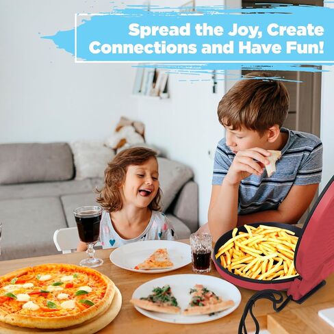 Courant Pizza Maker 12 inch 220 VOLT NOT FOR USA USE, Newly improved Cool-touch Handle Non-Stick plates Pizza oven & Calzone Maker, Electric Countertop Oven for Home or School, Indoor Griddle, Black in Saudi Arabia