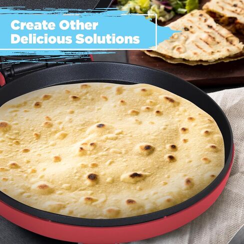 Courant Pizza Maker 12 inch 220 VOLT NOT FOR USA USE, Newly improved Cool-touch Handle Non-Stick plates Pizza oven & Calzone Maker, Electric Countertop Oven for Home or School, Indoor Griddle, Black in Saudi Arabia