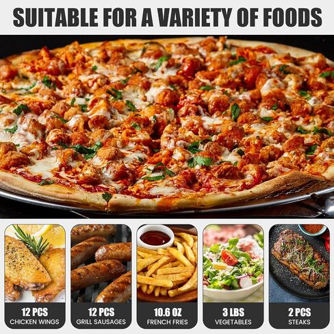 SIMOE Indoor Pizza Oven Countertop, 1450W | 30mins Timer, Multifunctional Electric Cooker, Handle & Removable Tray, Kitchen and Commercial Use in Saudi Arabia