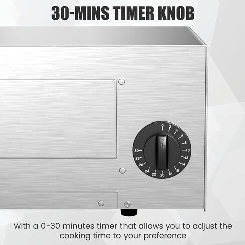 SIMOE Indoor Pizza Oven Countertop, 1450W | 30mins Timer, Multifunctional Electric Cooker, Handle & Removable Tray, Kitchen and Commercial Use in Saudi Arabia
