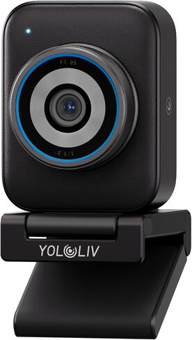 YOLOLIV YoloCam S3 Bluetooth, 4K Streaming Webcam with 1/1.3'' Sensor | 4K30/1080P60,4X Zoom,Cinematic Bokeh,DSLR-Like Control,PDAF Autofocus,Bluetooth Exclusively for YoloLight Air in Saudi Arabia