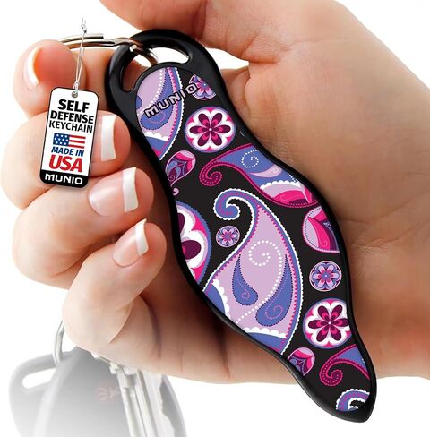 MUNIO Self Defense Keychain – Lightweight, Stylish & Portable Safety Tool for Women & Men – Non-Lethal Kubotan, Easy to Use in Saudi Arabia