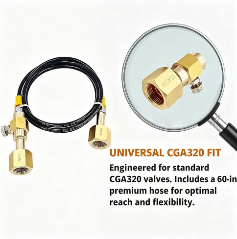 Co2 Tank Refill Adapter With High Pressure Hose,Fill Small Tanks from Larger Co2 Tanks in Saudi Arabia