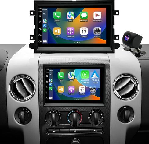Car Radio For Ford F150 F-150 2004-2008, F250 /F350 2006-2016, E150/E250/E350 2009-2014,Shelby GT500 2007-2009, Fusion Edge Expedition Explorer Taurus Touch Screen Stereo, Wireless Carplay Back Camera in Saudi Arabia