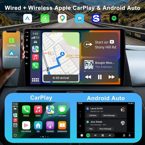 10.2" Car Radio Stereo for Honda Accord & Crosstour 2008-2013, Android 13 | 10.2 Inch IPS Touch Screen Android 13 64GB, Wireless CarPlay Android Auto, Plug and Play, 1080P Backup Camera, AM/FM Radio in Saudi Arabia