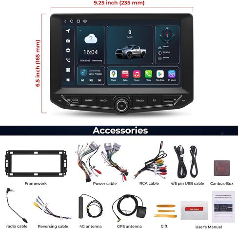 راديو سيارة Android 15 لسيارة Jeep Wrangler JK 2011-2017، شاشة لمس QLED IPS مقاس 9 بوصات، Qualcomm 8-Core 8+128G، Wireless CarPlay/Android Auto، GPS، 4G LTE، WiFi 6 وBluetooth 5.1 in Kuwait