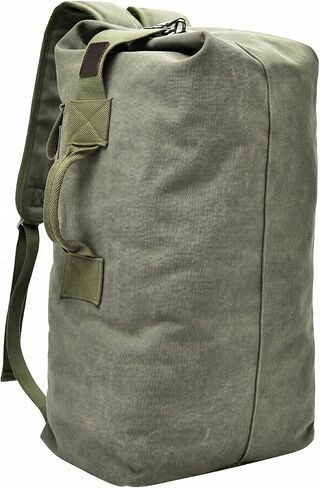 Military Tactical Backpack Large Capacity Travel Climbing Bag Duffel Bag Top Load Double Strap Canvas Backpack in Kuwait