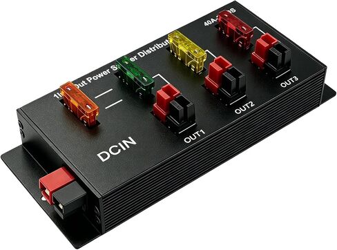 3 Out Power Splitter Distributor Source Strip Power Pole Distribution Block | 40Amp 1 in 3 out Connector Power Divider Power Board in Saudi Arabia