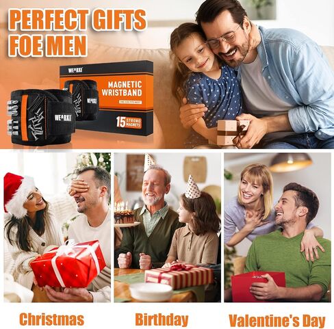 WEARXI Stocking Stuffers for Men Adults, Magnetic Wristband Gifts for Men | Mens Dad Birthday Gifts for Christmas White Elephant, Mens Stocking Stuffers for Men/Him/Adults/Husband, Cool Gadgets in Saudi Arabia