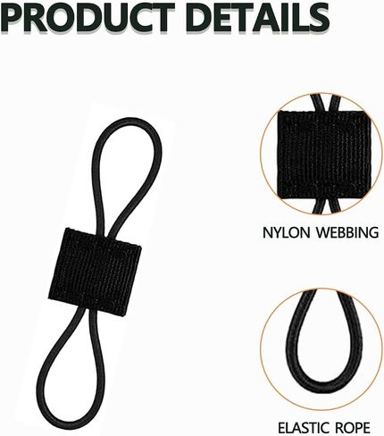 15 Pack Molle Attachments, Molle Webbing Binding Ribbon, Tactical Gear Holder Clip, Backpack Accessories, Molle Web Dominator Elastic Strings Buckle, Multipurpose Tactical Bag Accessories in Saudi Arabia