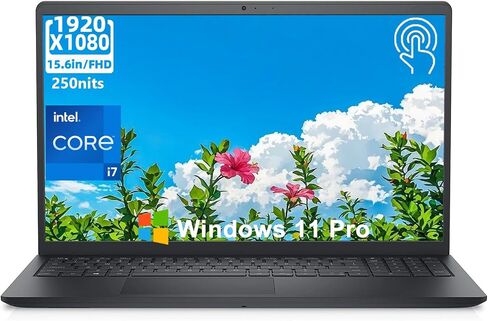 Dell 15 DC15250 Touch Laptop Intel i7-1355U(10-Core)16GB DDR5 RAM 512GB SSD | 15.6" FHD Touchscreen, Wi-Fi 6, AI Copilot, Windows 11 Pro 2026 Computer for Business & Student in Saudi Arabia