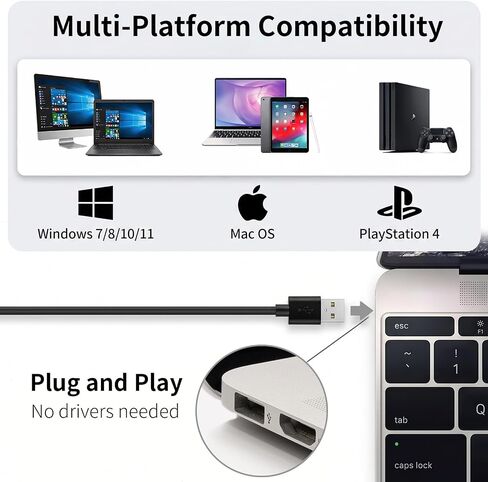 USB Gooseneck Conference Microphone, Flexible 360° Omnidirectional Desktop Mic with Noise-Canceling, Mute Button & Volume Control, Plug & Play for Meeting, Streaming, Podcast, PC/Mac/Laptop in Saudi Arabia