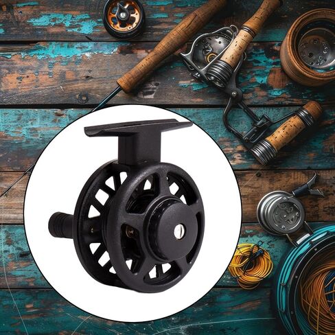Ice Fishing Reel Trout Fly Reel Winter with Rocker Freshwater Saltwater Left Hand in Saudi Arabia