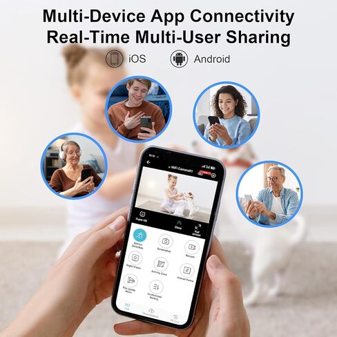 4K Hidden Camera, Wireless Mini Spy Camera with WiFi, Night Vision, Motion Detection Alerts, App Remote View, Rechargeable Battery, SD Card & Cloud Storage, Nanny Cam for Home, Office and Pets, Black in Saudi Arabia