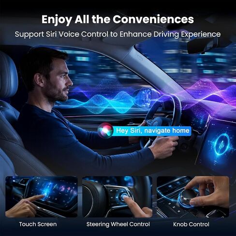 3-in-1 Magic Video Box—Wireless CarPlay & Android Auto Adapter Support Netflix,YouTube,TikTok,TF Card,Wired-to-Wireless Conversion, No Latency Car Play AI Box for Cars from 2016 & IOS10+/ Android 11+ in Saudi Arabia
