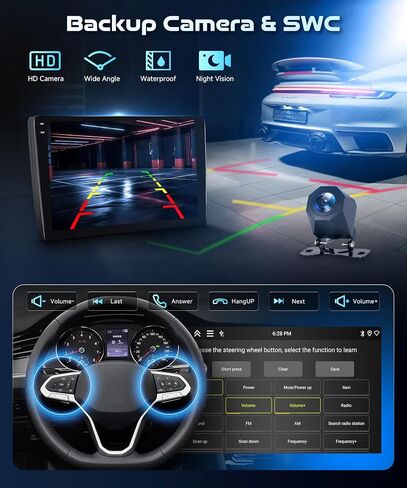 Car Stereo for Toyota Tundra 2007-2013/Toyota Sequoia 2008-2018, [4G+64G] Android 15 Car Radio Wireless Carplay Android Auto, 10.1'' in-Cell Screen GPS/Bluetooth/FM RDS/32EQ/5G-WiFi Backup Camera SWC in Kuwait