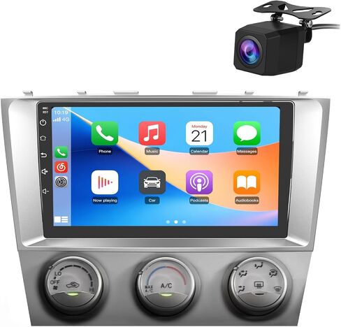ستيريو راديو السيارة Junsun لسيارة تويوتا كامري 2006-2011 CarPlay Andriod Auto | 5G WiFi، 2GB RAM، 64G ROM مع SWC GPS Navigation DSP BT FM رؤية خلفية مع كاميرا احتياطية in Kuwait