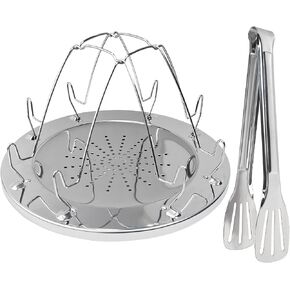 4-Slice Folding Camping Toaster for Gas Stoves, Stainless Steel Rack | Portable Camp Stove Toaster with Tongs for Camping, RV, Hiking, Picnics in Saudi Arabia