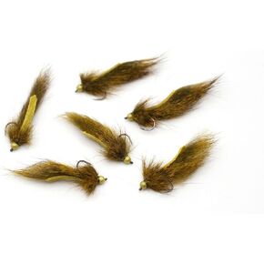 Moonlit Fly Fishing - Micro Sour Apple Leech Flies, Size 14, 12-Pack | Compact micro-leech profile with a 3mm tungsten bead to target fish in deep lanes with a subtle drift in Saudi Arabia