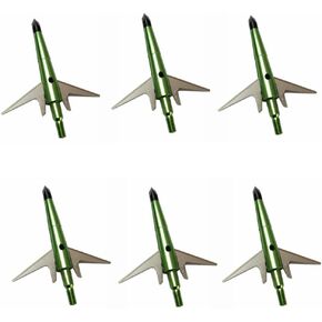 6PK Archery Hunting Broadheads,100 Grain, Stainlee Steel Expandable Blade 2 Inch Cut, Hunting Heads Arrow Tips Compatible Crossbow& Compound Bow in Saudi Arabia