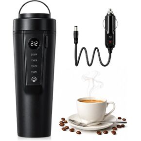 Car Kettle,Travel Electric Kettle,12V/24V Portable Car Coffee Warmer Kettle,316 Premium Stainless Steel Liner,Smart Multi-Temp Control Car Water Boiler for Brewing Tea Coffee Milk in Saudi Arabia