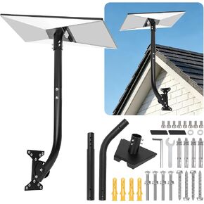 Wall Mount for Starlink Gen 3, Heavy Duty Roof Mount with Pipe Adapter | 19 inch for Starlink Standard 4/4X, 360° Adjustable, Weatherproof Carbon Steel 28-55mm Adapter, V3/V4/Gen 4, Mounting Kit in Kuwait