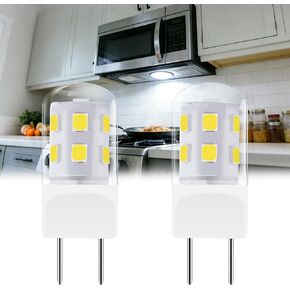 G8 LED for GE Samsung LG Microwave Light Bulb 3W 120V 6000K 2Pack | Daylight White, Heat-Resistant Glass Cover, 250lm for GE Samsung LG Microwave Light Bulbs under Hood WB25X10019 WB08X10057 in Kuwait
