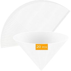 20 Pack Fryer Oil Filter, 10 Inch Deep Fryer Oil Filter Cones with Heat-Sealed Seams, Non-Woven Cooking Oil Filter for Hot Oil, Grease, Maple Syrup, Honey and Coffee in Saudi Arabia
