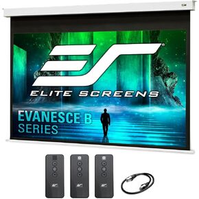 Elite Screens Evanesce Tab-Tension B شاشة عرض مزودة بمحرك مقاس 120 بوصة، 16:9 | شاشة عرض كهربائية مدمجة في السقف، سطح أبيض غير لامع، مجموعة أدوات التحكم عن بعد المبرمجة، ETB120HW3-E8 in Kuwait