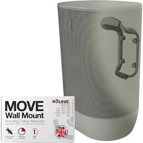 Sound Bass Move Speaker Wall Mount Bracket, Weatherproof, Black | Compatible with Sonos Move & Move 2, Including Mounting Accessories in Saudi Arabia