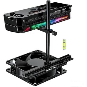 GPU Support Bracket for Fan Mounting, Adjustable GPU Support for All-View PC Case, Video Card Support GPU Stand Holder with Anti-Slip Pad, 10-120mm in Saudi Arabia
